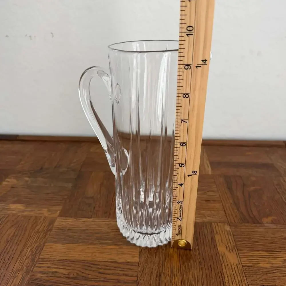 Mikasa Arctic Lights Crystal Pitcher with Vertical Cuts